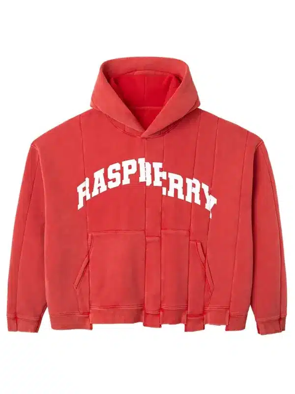 GV-Gallery-Raspberry-Hills-Red-Spliced-Hoodie.webp Raspberry Hills Red Spliced Hoodie - Image 1