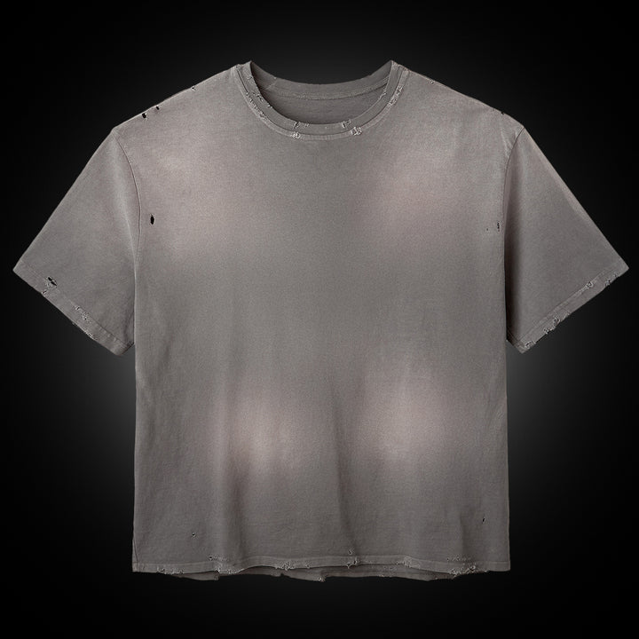 greytee_front_720x.jpg RASPBERRY HILLS TAUPE GREY BLANK TEE - Image 1