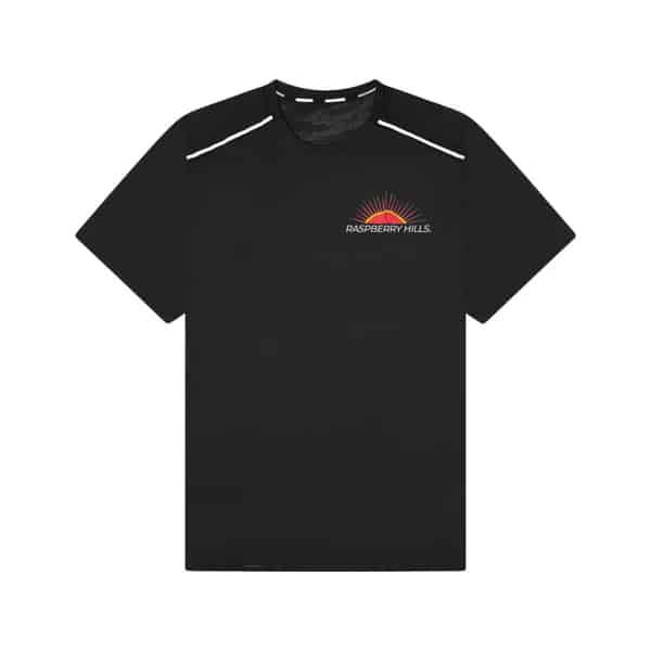 raspberrynewshirt.jpg Raspberry Hills Black and Red Logo Shirt - Image 1